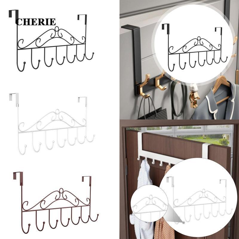 [Chery] over The Door Hooks Elegant Bathroom Accessories Door Hanging Hooks Coats Clothes Towel Bedr