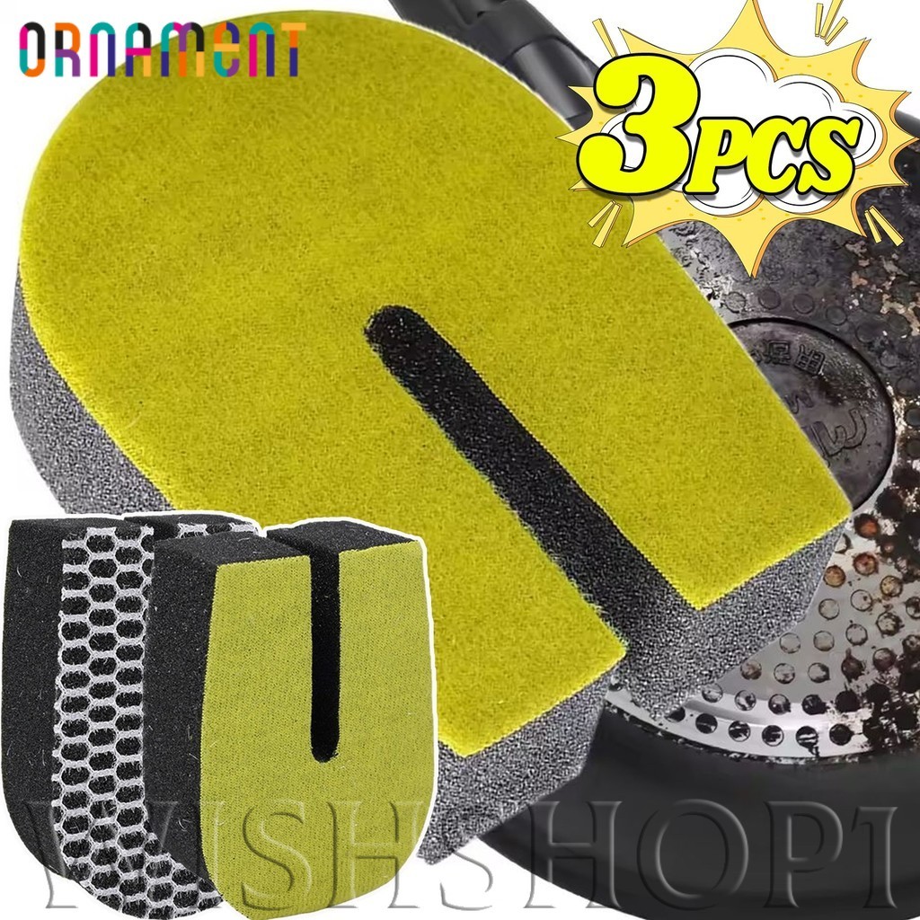 [H&L] 1/2/3PCS U-Shaped Kitchen Sponge Double Sided Design, Deep Cleaning Crevice Tool สําหรับตะเกีย