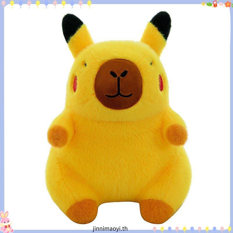 Perry Capybara ของเล่นตุ๊กตา, PP ผ้าฝ้ายคอสเพลย์ Pikachu Capybara ตุ๊กตาตุ๊กตา, ของเล่นเด็ก Fluffy จําลองคอลเลกชัน Pikachu Capybara ของเล่นตกแต่งบ้าน