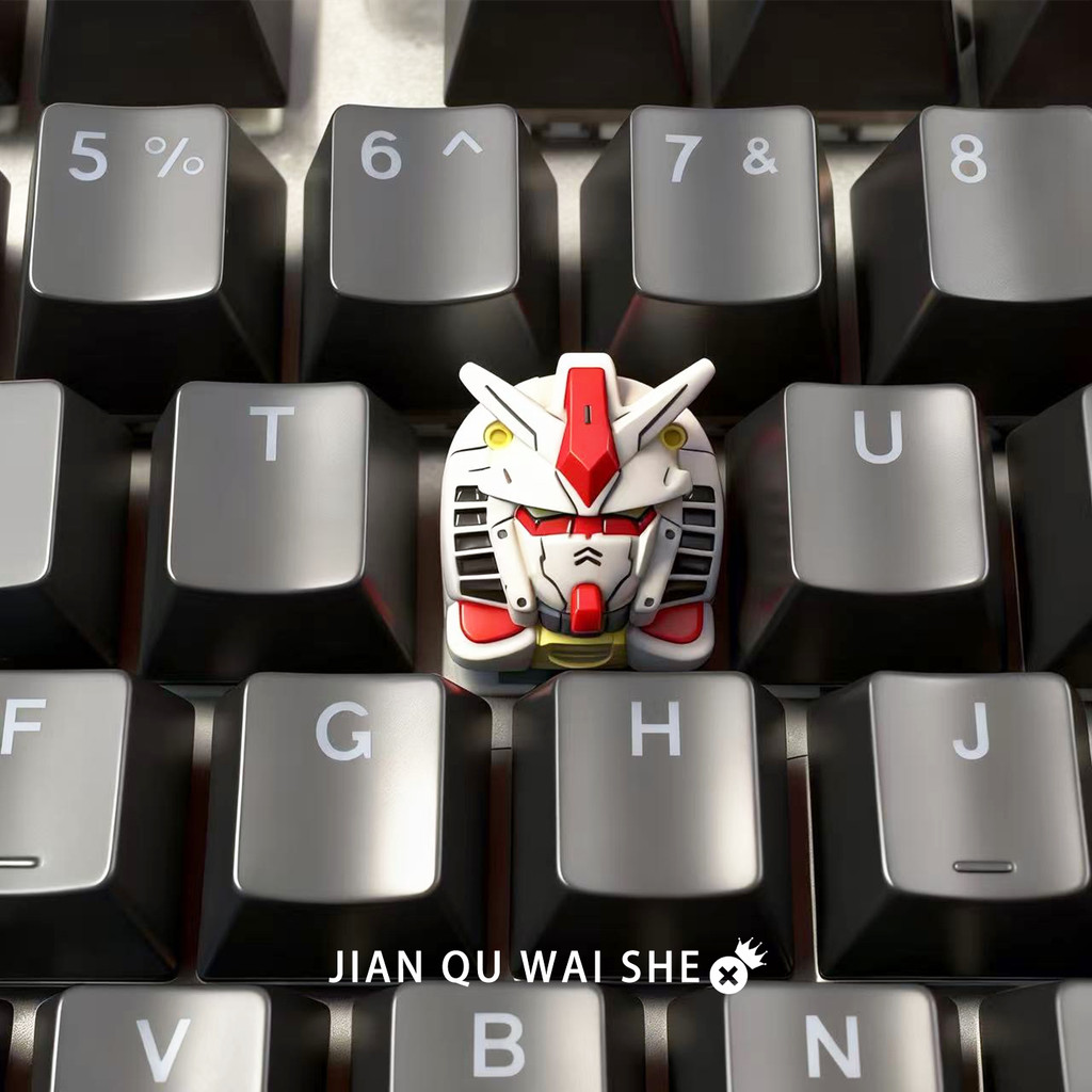 keycap keycap ไทย Yuanzu Mobile Suit Gundam Unique Keycap Art Keycap เรซิ่นที่กําหนดเอง Keycap Esc 3