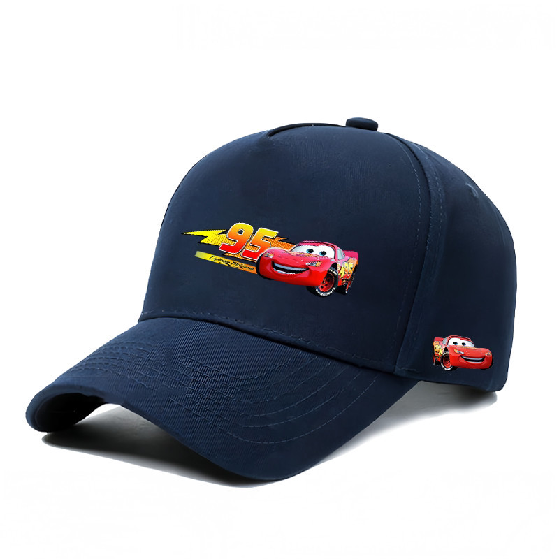 Cars Lightning McQueen Baseball Cap Unisex All Seasons Sports cap หมวกป้องกันแสงแดดมีอเนกประสงค์และอ