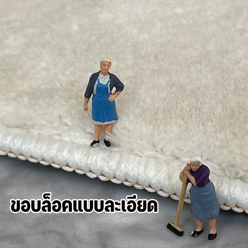 พรมนิ่มดูดซับน้ำ พรมเช็ดเท้า พรมขนแคชเทียร์เทียม ซับน้ำได้ดี เนื้อนุ่ม ขนนุ่ม น่ารัก แห้งเร็ว สำหรับห้องน้ำ-ครัว ราคา ถูกที่สุด ดีลบีเคเค แกลเลอรีภาพที่ 3