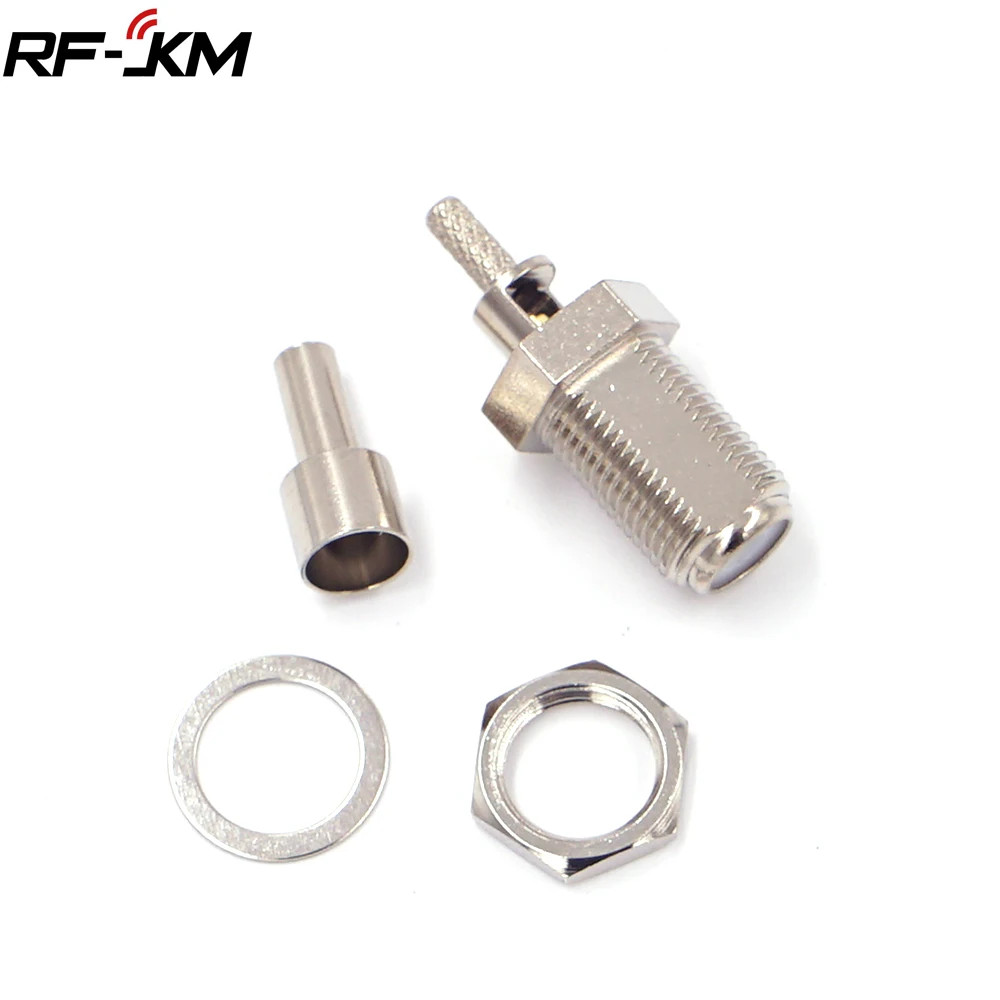 5 ชิ้น F ประเภทอะแดปเตอร์หญิงสําหรับ RG179 RG316 RG174 สาย RF Connector Coaxial Converter
