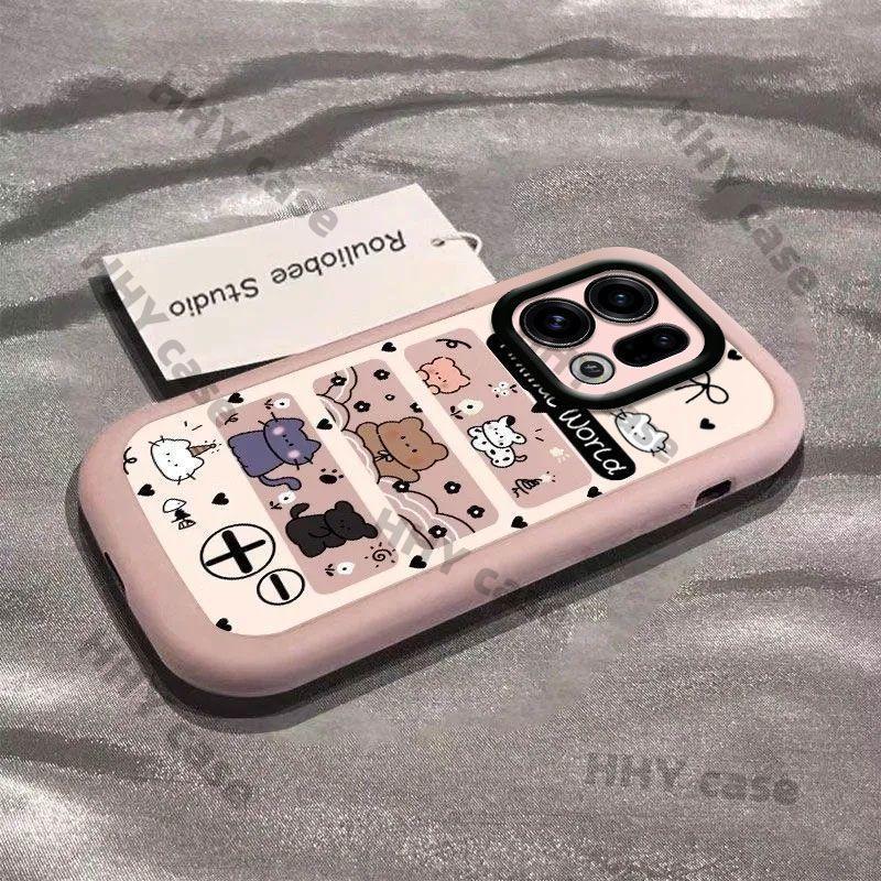 เคส OPPO Find X9 X8 เคส OPPO Find X9 X8 Pro เคส กรณีGraffitiสัตว์ออกแบบDrop-Proof Full-CoverageซิลิโคนMicroรูพรุนป้องกันแฟชั่นแบรนด์Drop-Proofเคสโทรศัพท์HHYกรณี