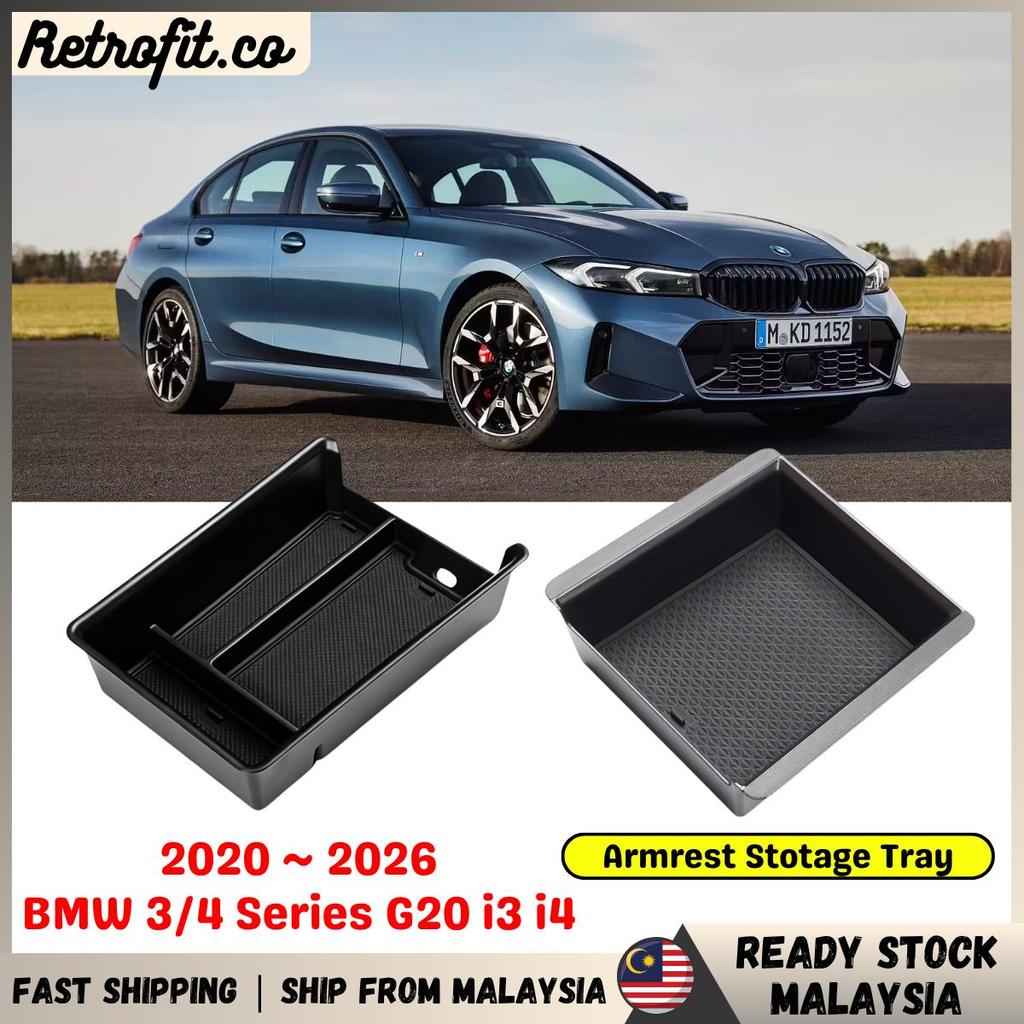🇲🇾 20 ~ 26 BMW 3 Series G20 กล่องเก็บของที่เท้าแขน BMW 4 Series i3 i4 Facelift คอนโซลคอนโซลถาด BMW G