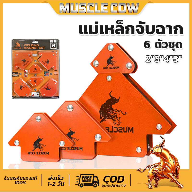 แม่เหล็กจับฉาก 6 ตัวชุด จิ๊กซอว์แม่เหล็ก เหล็กจับฉาก ตัวเข้ามุมฉาก ฉากแม่เหล็ก เข้ามุม เชื่อมโลหะ