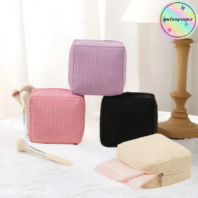 Pufangsuper Toiletry Bag สุขาภิบาล Pad Pouch Pad Pouch Cute Cosmetic Storage Pouch Cable Case TH