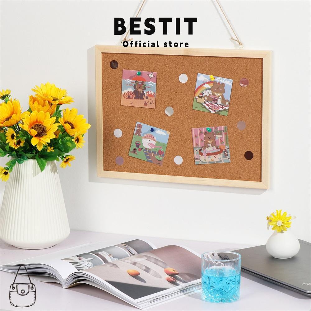 BESTIT Vision Board Office School Cork แขวนไม้ก๊อก