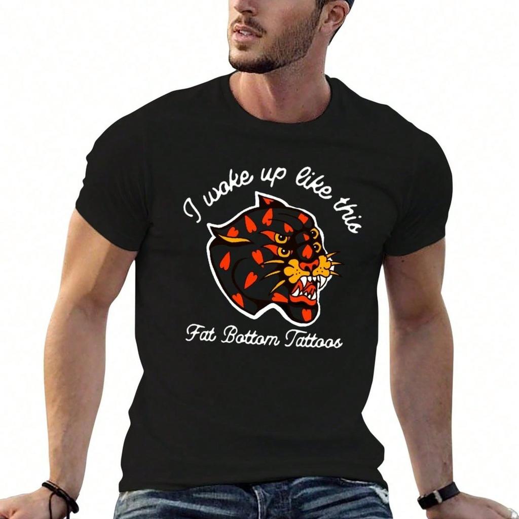 FBT Panther T-Shirt men t shirt cotton 100% t shirts for man graphic vintage T-Shirt