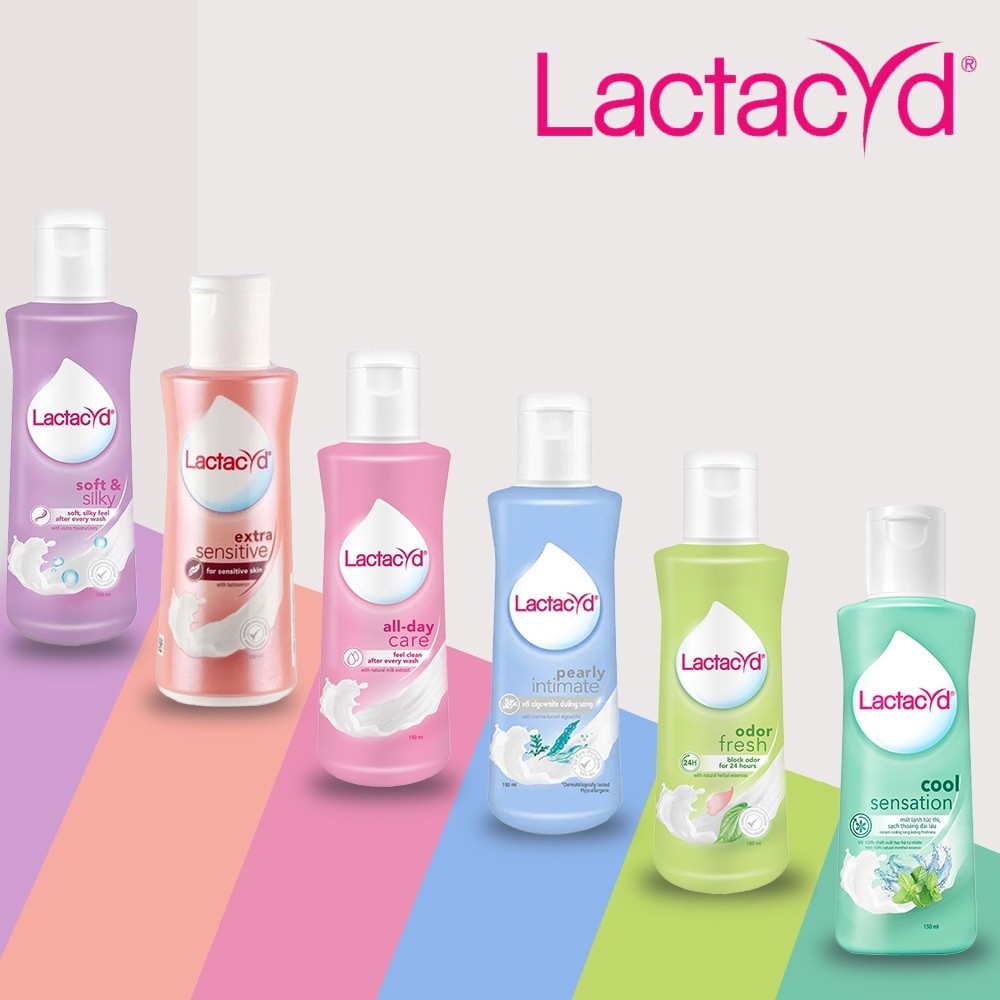 แลคตาซิด Lactacyd แลคตาซิด ผลิตภัณฑ์ทำความสะอาดจุดซ้อนเร้น ( มี 6 สูตรให้เลือก )