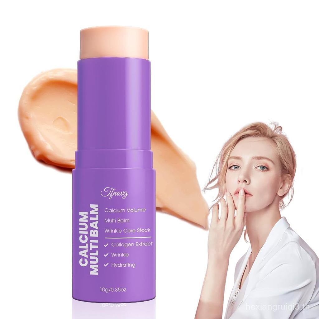 Calcium Multi Balm 9g, Wrinkle Bounce Multi Balm Stick, with Vitamin Collagen Extract + Calcium, Cro