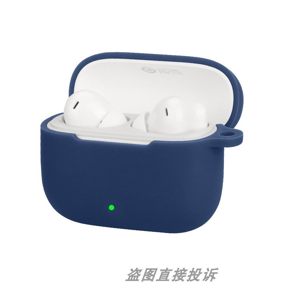 Stock ReadyCase สําหรับ OPPO Enco Buds 3Pro/R4/Air 4i สีทึบซิลิโคนหูฟังปกอ่อนพร้อมตะขอ