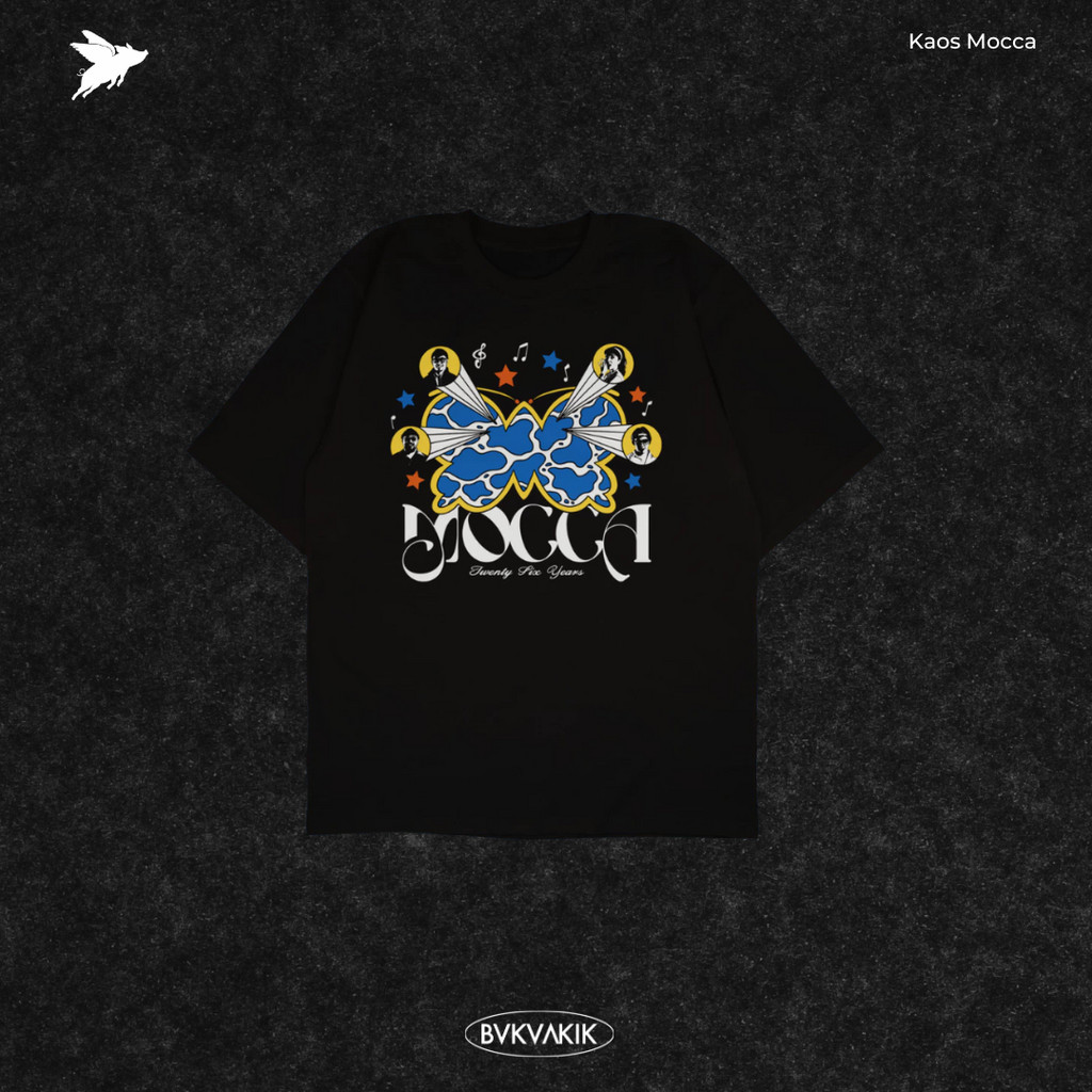 เสื้อยืด Mocca 26 Years - สีดํา