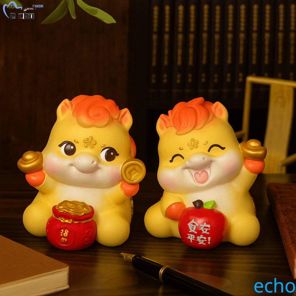 PIVOT มาสคอตปีม้า, คําอวยพรการ์ตูนเครื่องประดับม้าราศี, มาสคอตแบบดั้งเดิมเรซิ่นสไตล์จีนเครื่องประดับ