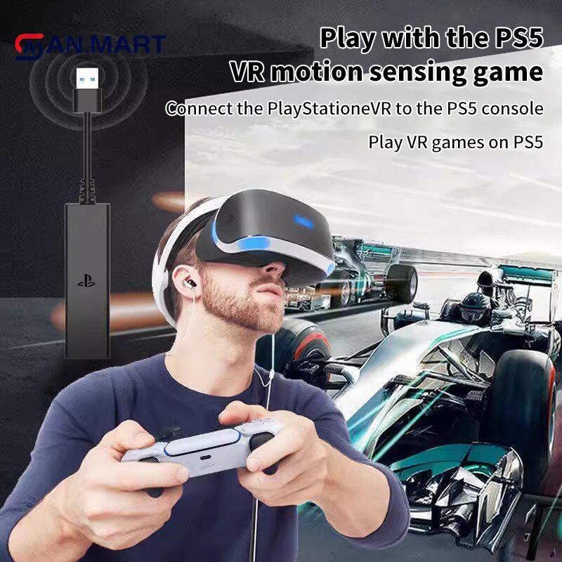 AN.MART ใหม่สําหรับ PS5 VR สายอะแดปเตอร์สําหรับ PS5 คอนโซล USB 3.0 Mini กล้องสําหรับ PS VR ถึง P5 อะ