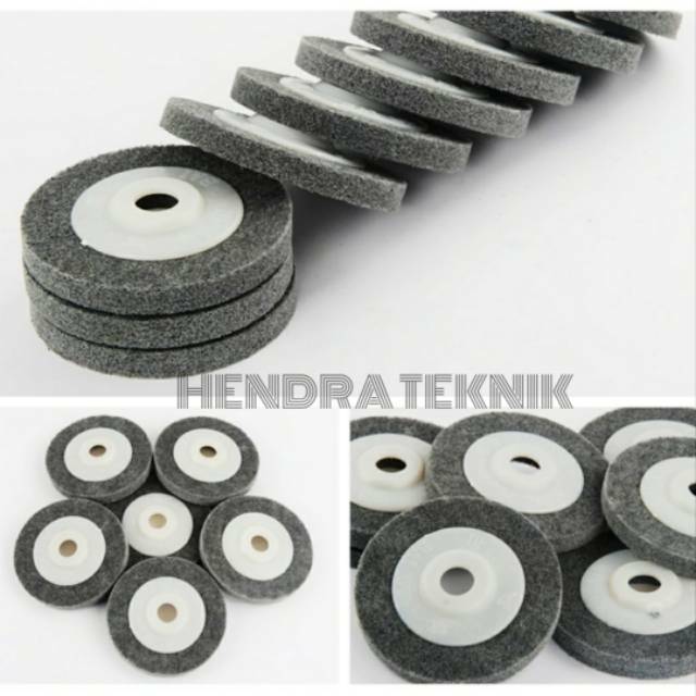 VTS STAINLESS Steel NON WOVEN 4 ชิ้นสีเทา MONEL GRINDING WHEEL 4 นิ้ว GRINding WHEEL 4 นิ้ว
