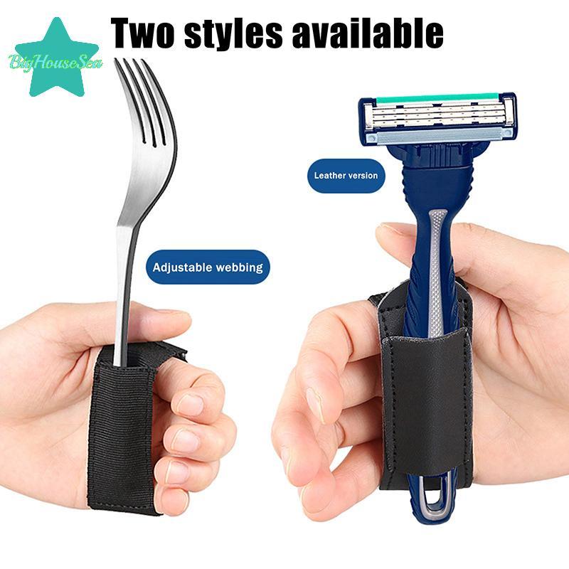 [Sea-t] Aid Utensil Cuff Holder Strap Elastic Eating Assistance Cuff Spools Knife Fixing Band สําหรั
