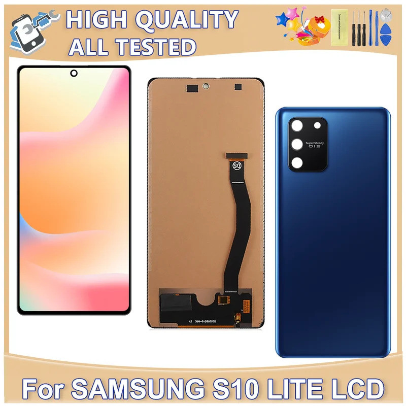 6.7 "TFT สําหรับ Samsung Galaxy S10 Lite จอแสดงผล LCD หน้าจอสัมผัสสําหรับ Samsung G770F SM-G770F/DS 