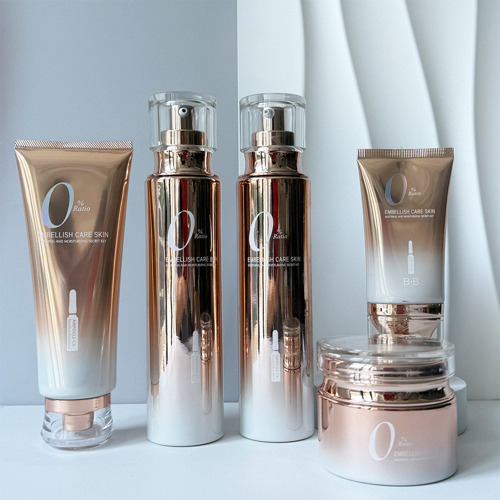 สต็อกพร้อม#YOZO悠纪孕安亮肤舒缓安润保湿柔肤水乳液保湿霜护肤化妆品全套盒ld666