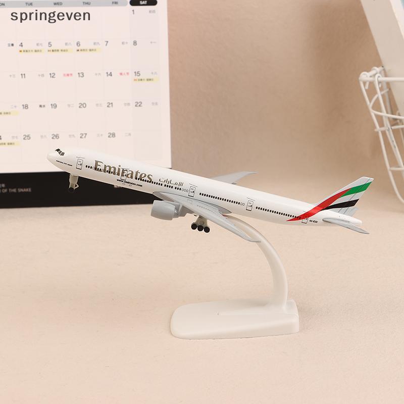 Springeven 20 ซม.B777 UAE Emirates Airline Boeing 777 เครื่องบินรุ่น Die-casting โลหะผสมเครื่องบินโล