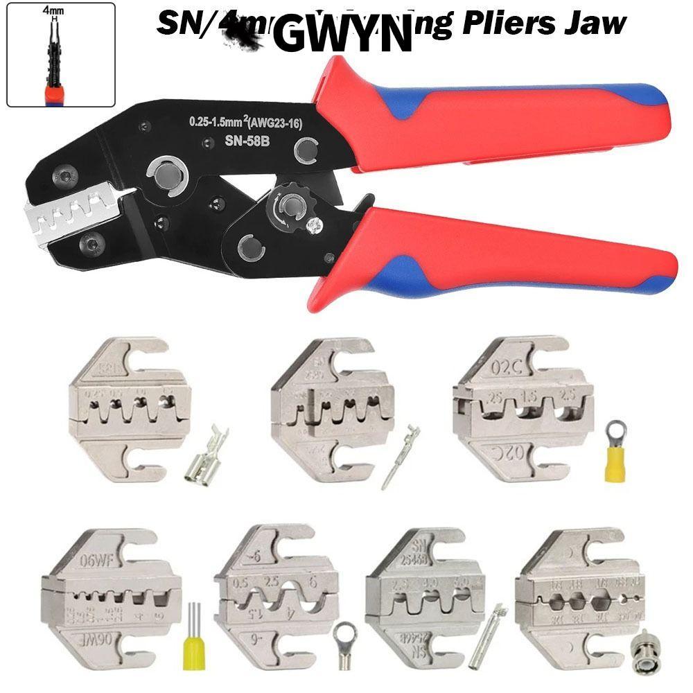 GWYN‌ CRIMPING คีมขากรรไกร,กว้าง 4 มม.SN CRIMPING คีม Jaw, SN-2546B 02C 48B 58B 06WF 2549 03H CRIMPI