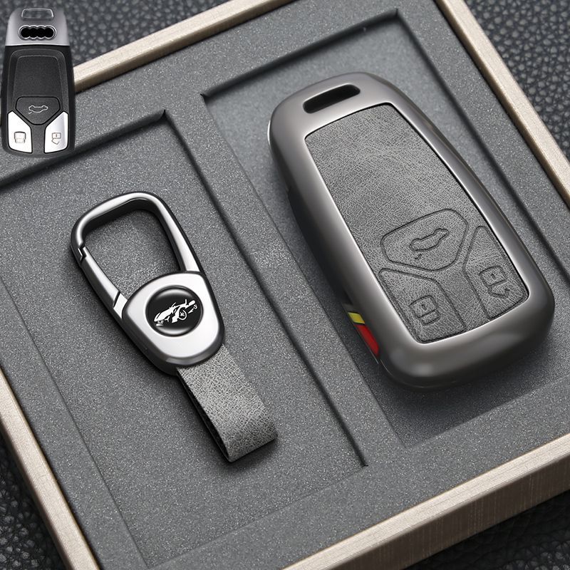 ออดี้สังกะสีอัลลอยด์กุญแจรถยนต์สําหรับ A5l / A6 Le-tron / Q6L / e-tron