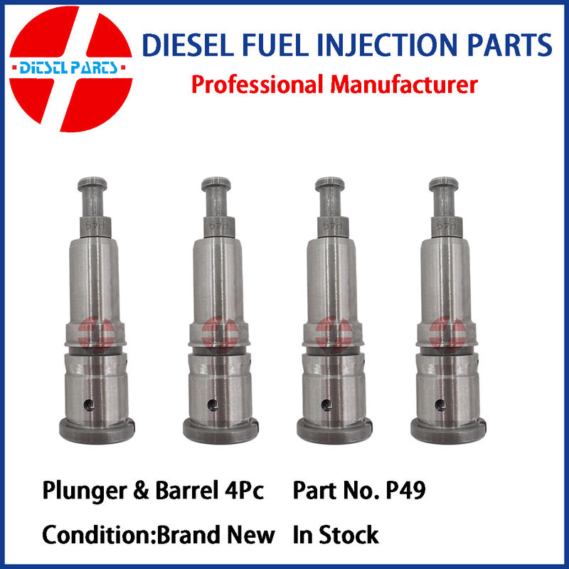 ลูกสูบ 4 ชิ้น P49 Plunger และชุดประกอบบาร์เรล 134101-6420 9411610328 องค์ประกอบปั๊มเชื้อเพลิงสําหรับ