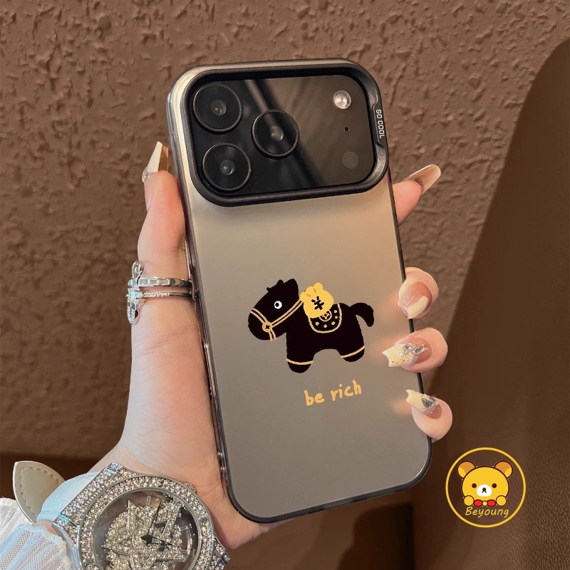 Get Rich Pony Casing สําหรับ OPPO Find X9 X8S Plus X8 X7 Ultra X6 X5 Pro X3 Lite 5G 4G น่ารักการ์ตูน