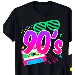 เสื้อยืดร่วมสมัยวินเทจยุค 90s กราฟิกสำหรับทั้งผู้ชายและผู้หญิง