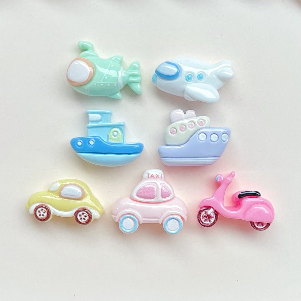เสน่ห์เรซินจราจรขนาดเล็ก 20 ชิ้นสําหรับ DIY(10-423)