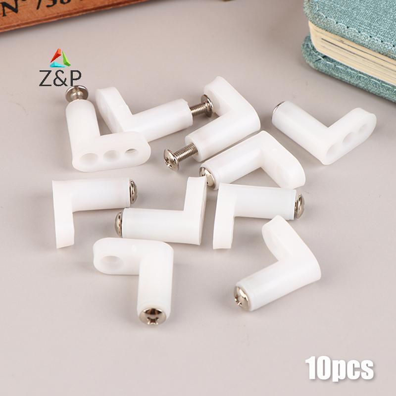 Z & P 10 ชุด PCB ประเภทติดตั้งฟุตพร้อมสกรูสําหรับเมนบอร์ดโฮสต์คงที่ Fixing ฟุต L วงเล็บมุมขวา Fixing ฟุตอุปกรณ์ COD