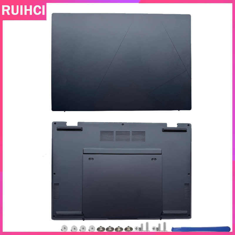 แล็ปท็อปใหม่ปกหลัง LCD Top Case/ด้านล่างฐานสําหรับ Zenbook duo 14 ux8406 ux8406ma