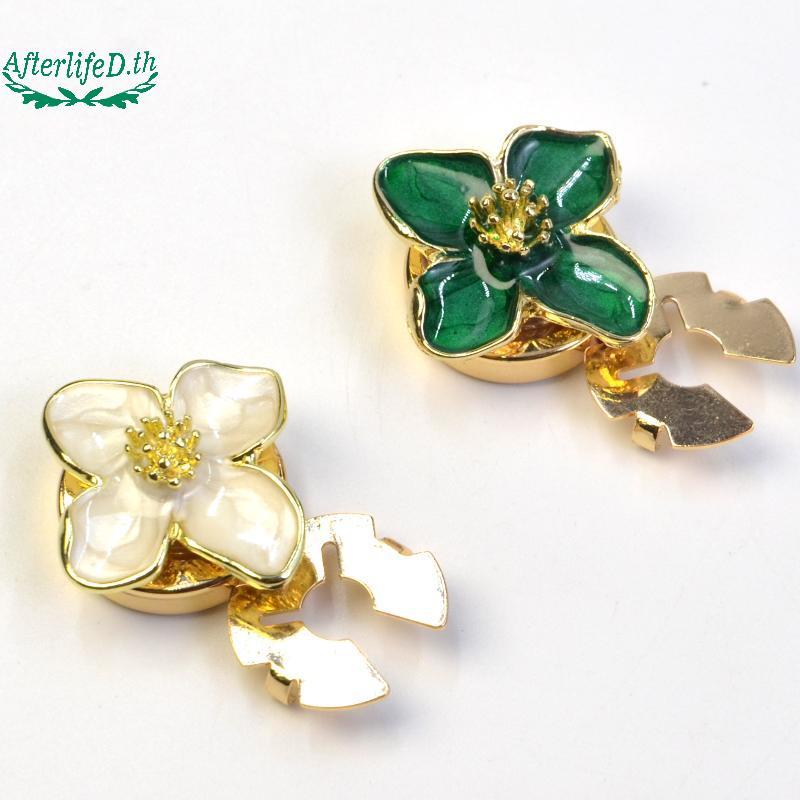 AF Pearl Water เสื้อ Cufflinks ปุ่มฝาครอบหยดน้ํามันดอกไม้คอปุ่มเครื่องประดับ A