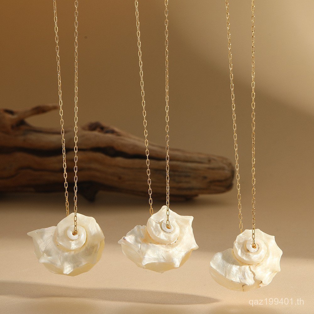 สร้อยคอมงคลพร้อมจี้แบบใหม่ ออกแบบเอกลักษณ์เฉพาะตัว สร้อยคอแฟชั่นธีมมหาสมุทร 6IPF