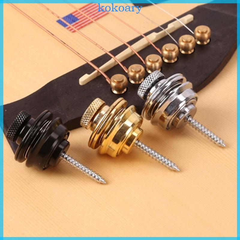 KOK Guitar Strap Lock Security Strap Lock Button Replacement Parts for Guitar Basses