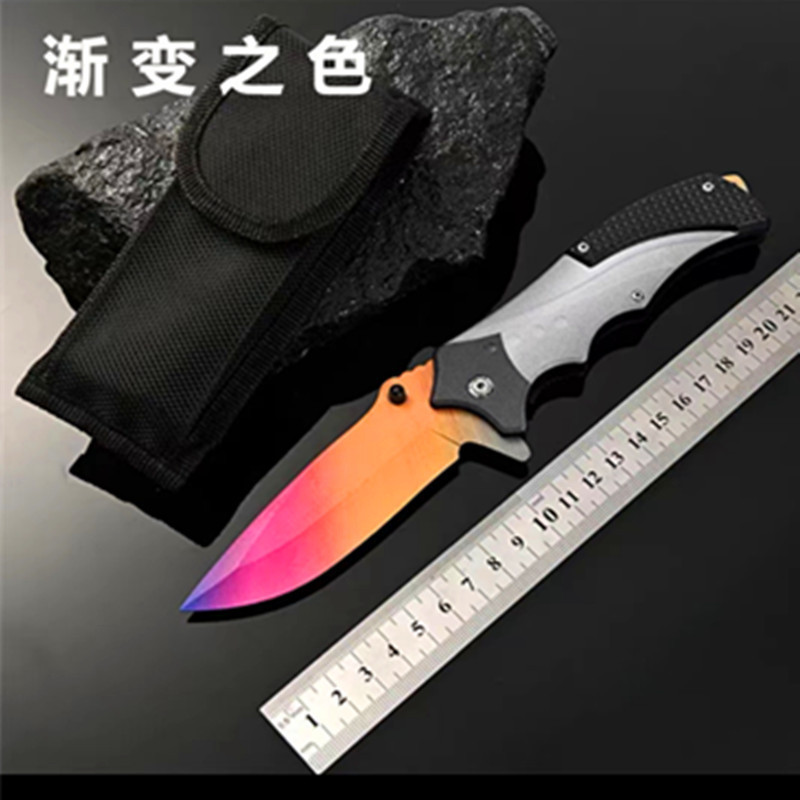 CSGO Peripheral Wanderer Stainless Steel Unsharpened Game Physical Figure Model Quick Open Toy Skin 