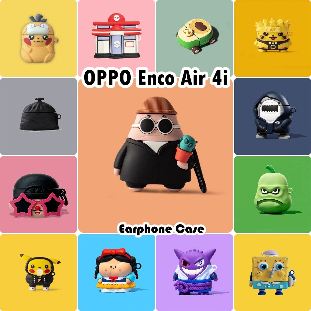 Fast ShipmentFor OPPO Enco Air 4i Case Casing Soft Silicone Cartoon Cute Headphone Case Cover NO.3