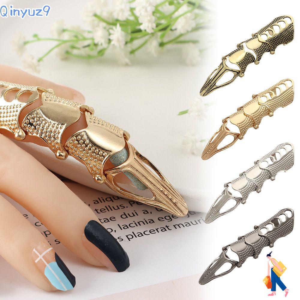 QINYUZ9 Finger Claw Ring Metal Knuckle Halloween Joint Armor