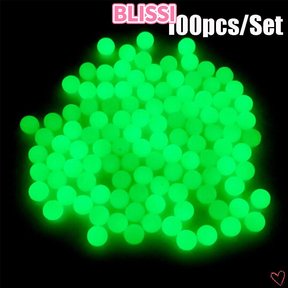 ลูกปัดตกปลานำเข้า 100 ชิ้น/ถุง พลาสติกคุณภาพสูง ลอยและสะท้อนแสง Sea Luminous Light