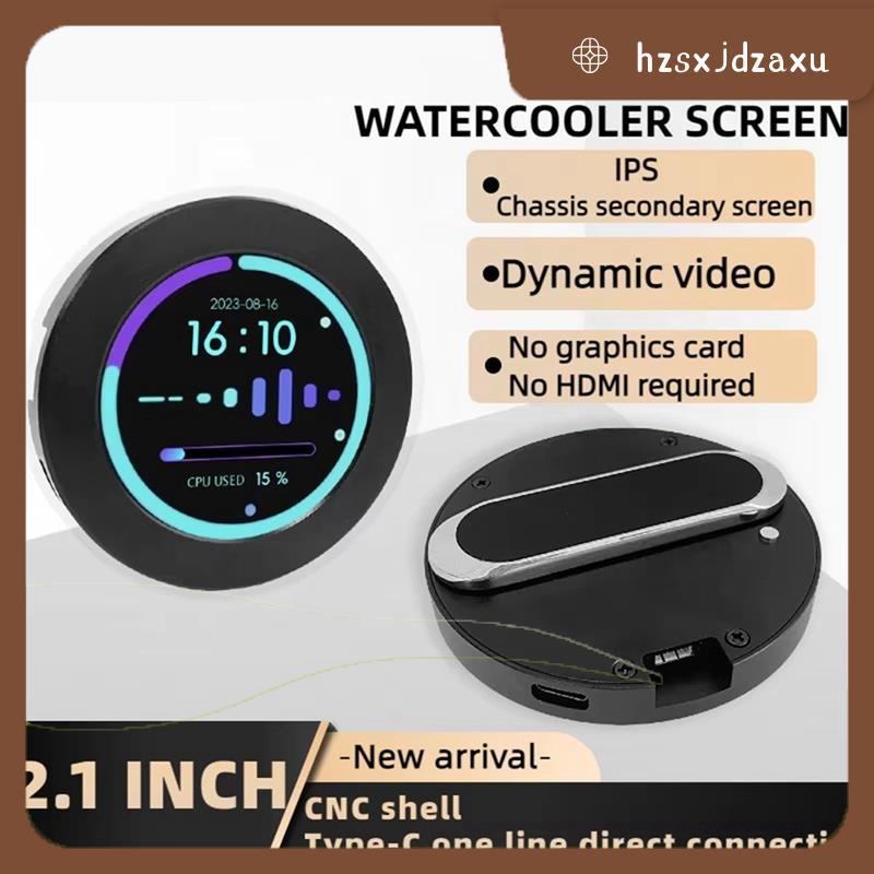 hzsxjdzaxu CPU/GPU Cooler รอบจอแสดงผล LCD, AIO คอมพิวเตอร์ Temp Monitor สําหรับระบบระบายความร้อนด้วย