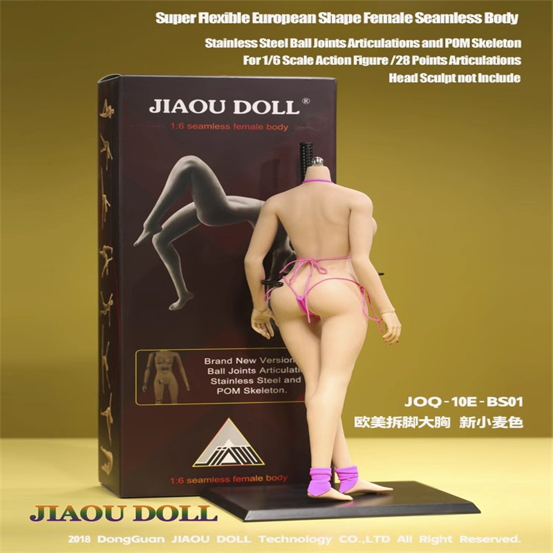 JIAOU DOLL16 ทหารหญิง JOQ-00E ยุโรปและอเมริกาหน้าอกใหญ่ 3rd Generation Movable ยาง Encapsulated Body