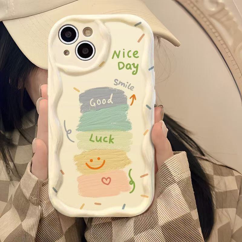 Samsung M17 5G A205 A06 A13 A16 4G A23 กรณีน่ารักครีมสีน่ารักวาดซิลิโคนอ่อนนุ่มกันกระแทกความงาม Nice