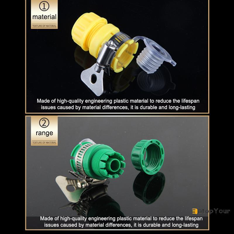 EatopYour] Qui Connect Garden Hose Accessories Water Connector Faucet Adapter Kitchen Mixer Faucet H
