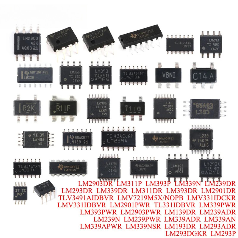 10 LM2903DR LM311P LM393P LM339N LM239DR LM293DR LM339DR LM311DR LM393DR LM2901DR TLV3491AIDBVR LMV7