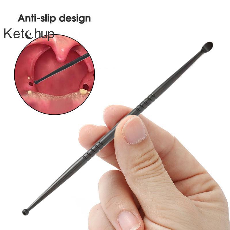 [Ktchup-t] 1 ชิ้น Tonsil Stone Removal Ear Wax Remover สแตนเลส Remover ปากทําความสะอาด Care เครื่องมือ Tonsil Stone Remover การดูแลสุขภาพ Nice
