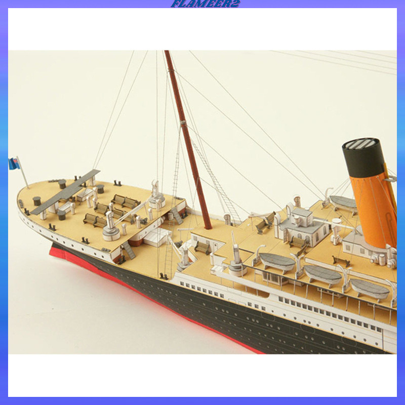 [Flameer2] 1/400 British Titanic Ship Paper Model Kit ของเล่นสะสมเครื่องประดับ