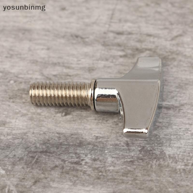 Yosunbinmg] 1 ชิ้นโลหะกลองชุด Cymbal Stand Wing Nut สกรูสําหรับชิ้นส่วนกลอง Qui Release Cymbal Wingnut 6 มิลลิเมตรเครื่องเคาะชิ้นส่วนใหม่