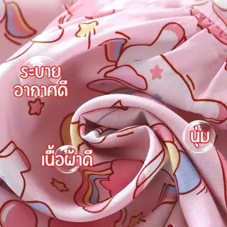 MooDeng Baby ชุดเดรสแขนกุด ระบายไหล่ สำหรับเด็กผู้หญิง เสื้อผ้าเด็กผู้หญิง สุดน่ารัก ผ้าบางใส่สะบาย สไตล์หวานๆ