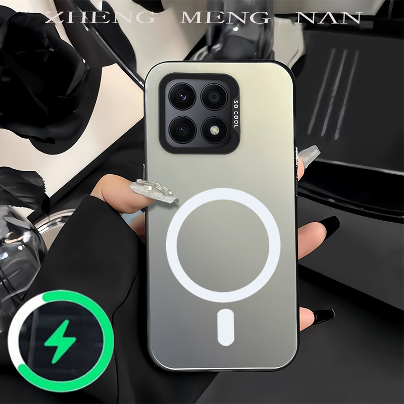 เหมาะสําหรับ honor X8A X8B X8C X6B X5C X5C PLUS X6C X7D เคสโทรศัพท์สําหรับ silver matte รูขนาดใหญ่สี