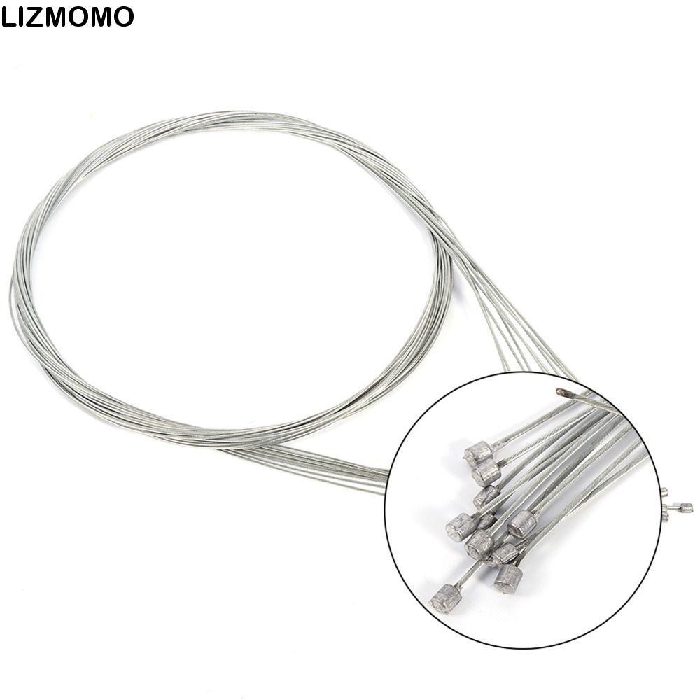 LIZMOMO สายควบคุมเกียร์สแตนเลส 10 ชิ้น ความยาว 2 เมตร สำหรับจักรยานทางไกล และสายเบรกด้านหลัง